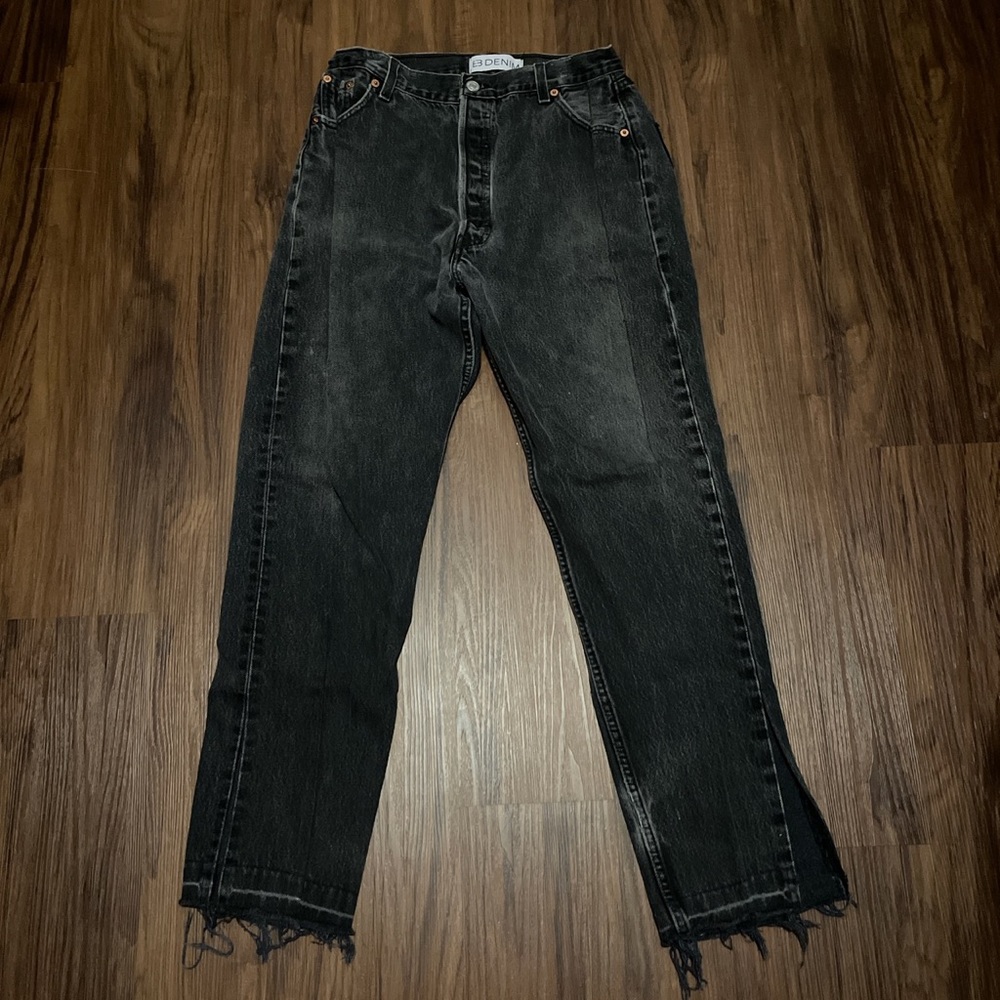 EB Denim Unraveled Jeans in Black Size 28